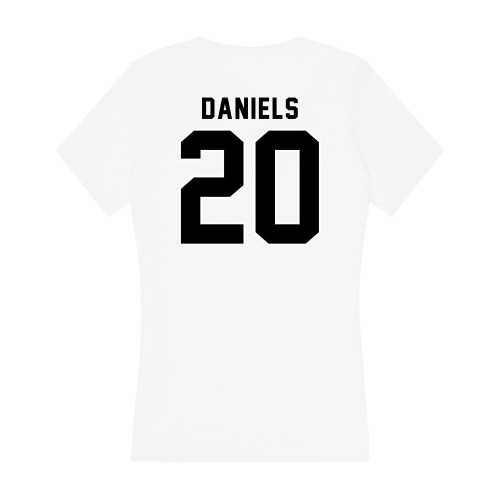 Providence - NCAA Men's Basketball : Nilavan Daniels - Women's V-Neck T-Shirt-1