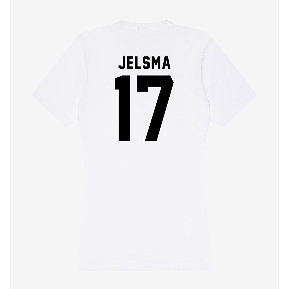 Providence - NCAA Men's Ice Hockey : Beau Jelsma - Women's V-Neck T-Shirt-1