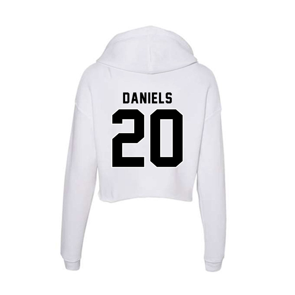 Providence - NCAA Men's Basketball : Nilavan Daniels - Women's Crop Fleece Hoodie-1