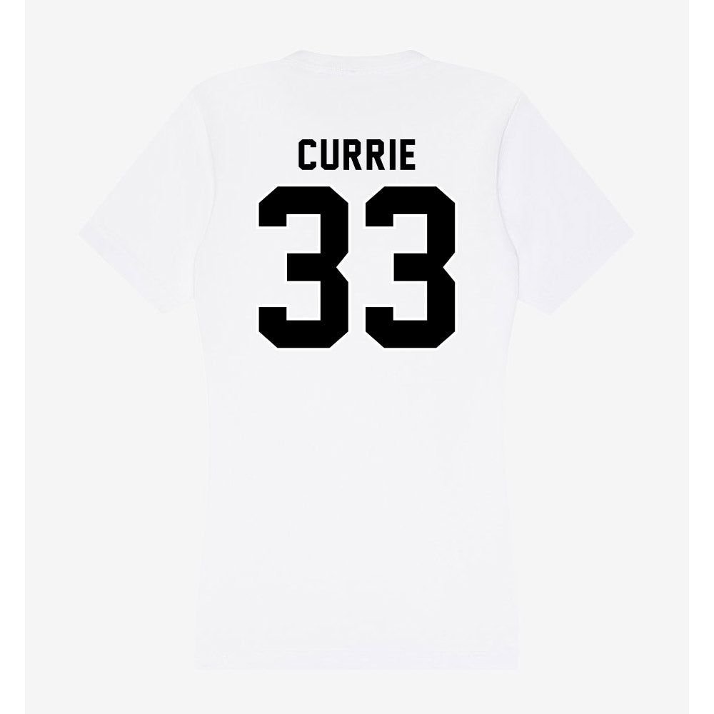 Providence - NCAA Women's Ice Hockey : Taya Currie - Women's V-Neck T-Shirt-1