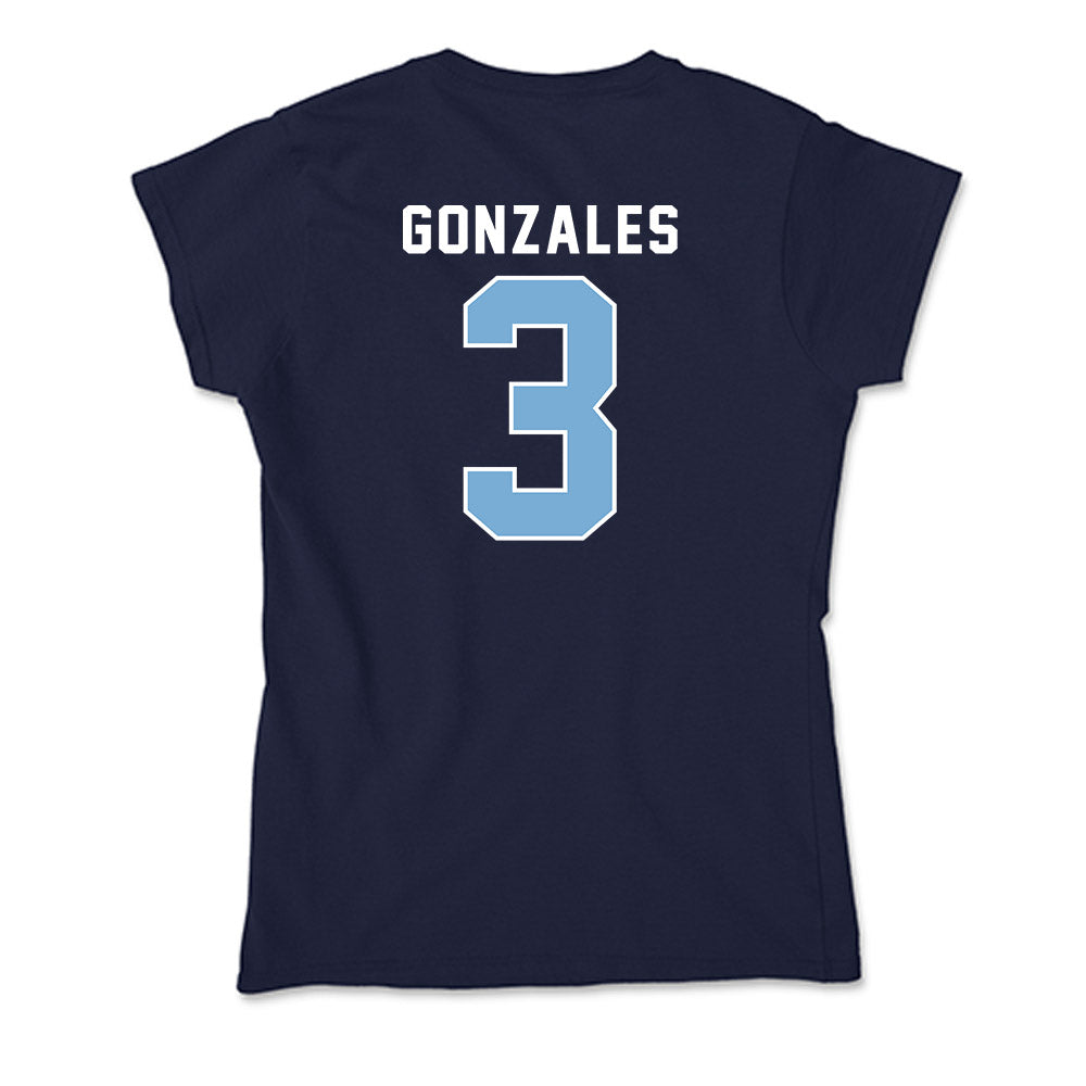 The Citadel - NCAA Men's Basketball : Marcos Gonzales - Soft Style Women’s T-Shirt-1
