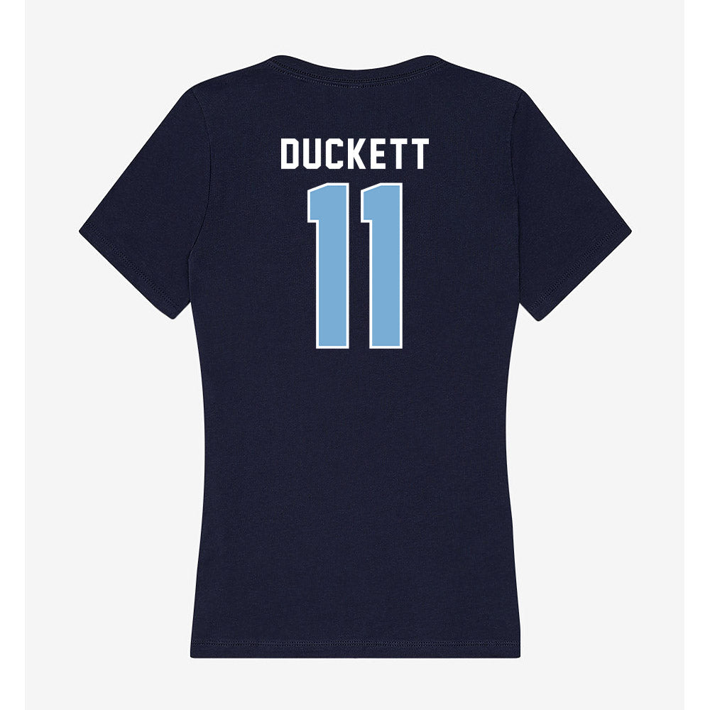 The Citadel - NCAA Football : Jaden Duckett - Women's V-Neck T-Shirt-1