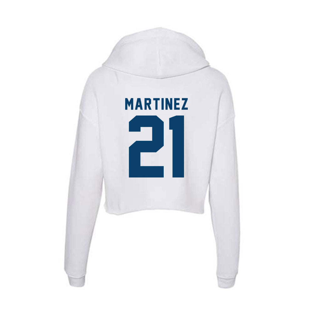 Saint Peter's - NCAA Women's Volleyball : Lara Martinez - Women's Crop Fleece Hoodie-3