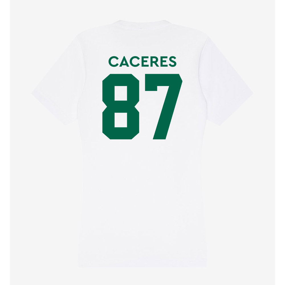 Illinois Wesleyan - NCAA Football : Anthony Caceres - Women's V-Neck T-Shirt-1