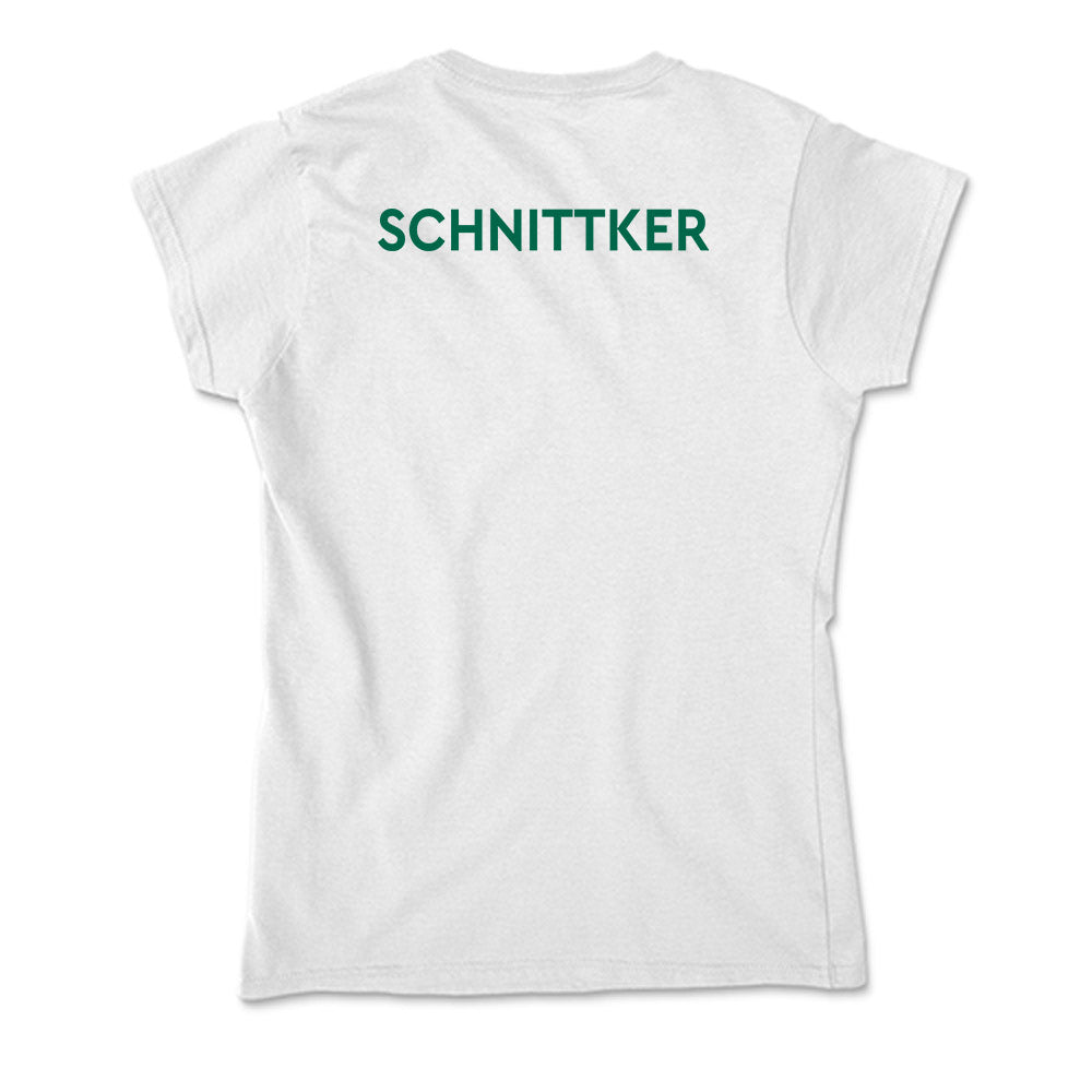 Illinois Wesleyan - NCAA Women's Swimming & Diving : Abigail Schnittker - Soft Style Women’s T-Shirt-1