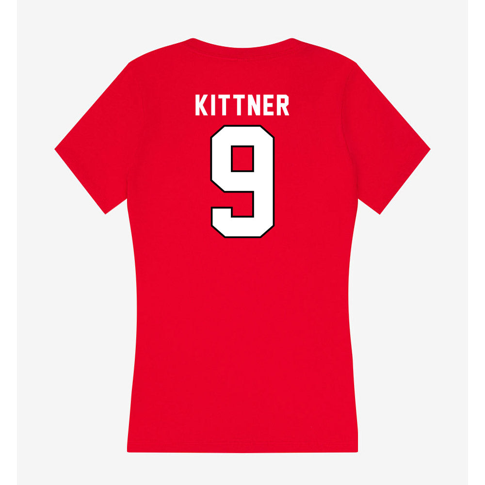 Tampa - NCAA Women's Soccer : Brooke Kittner - Women's V-Neck T-Shirt-1