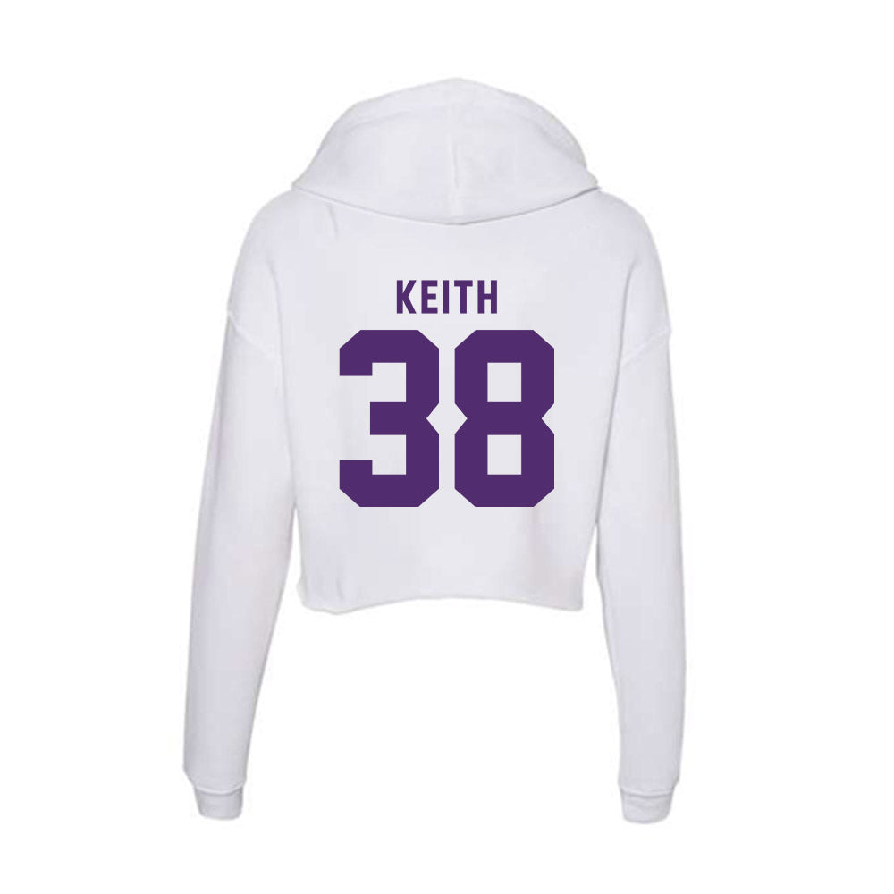 Albion - NCAA Football : JaPaul Keith - Women's Crop Fleece Hoodie-1