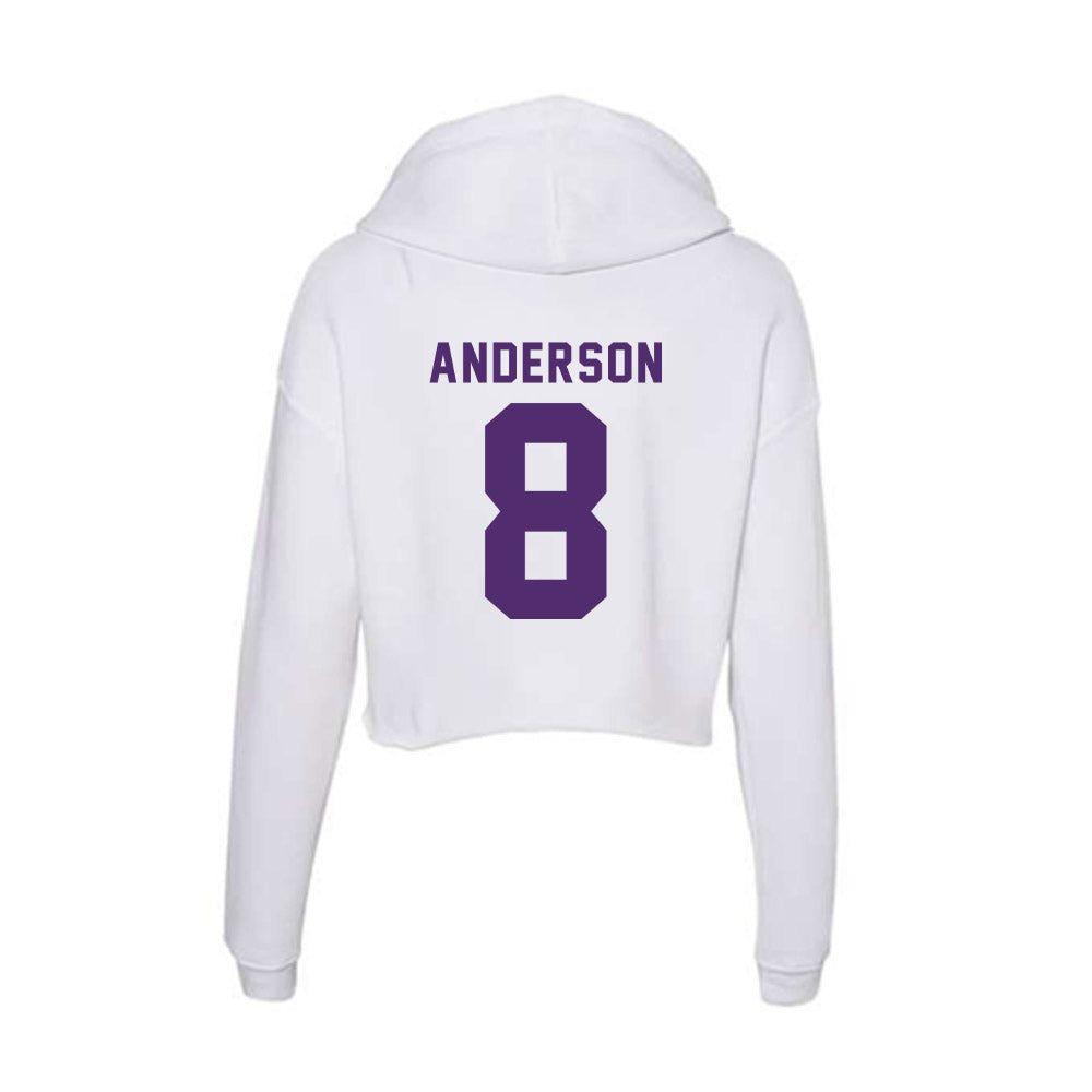 Albion - NCAA Men's Soccer : Ryan Anderson - Women's Crop Fleece Hoodie-1