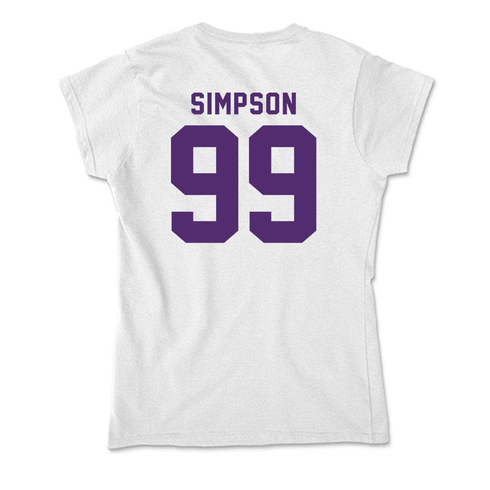 Albion - NCAA Football : Tayshaun Simpson - Soft Style Women’s T-Shirt-1