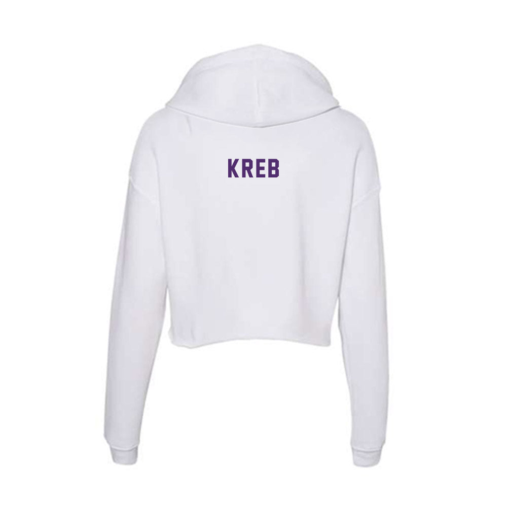 Albion - NCAA Women's Swimming & Diving : Kaitlyn Kreb - Women's Crop Fleece Hoodie-1