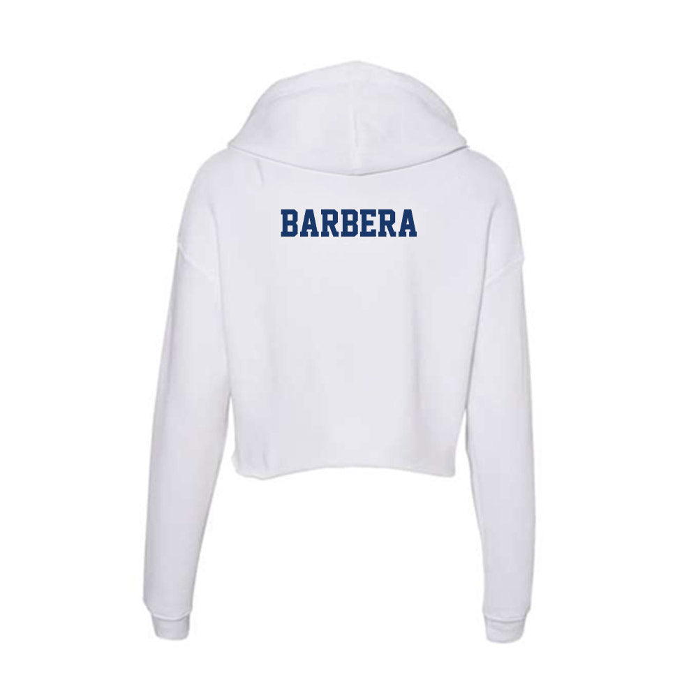 Francis Marion - NCAA Men's Tennis : Martin Barbera - Women's Crop Fleece Hoodie-1