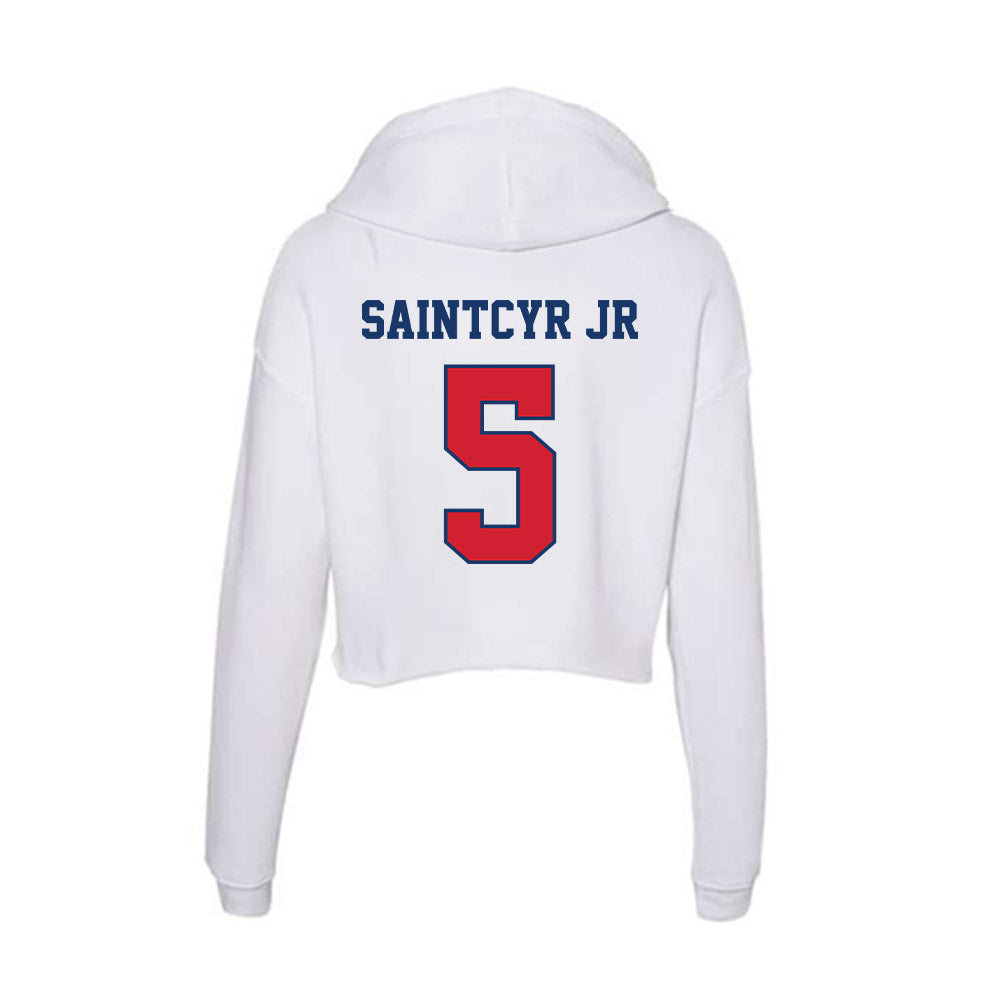 Francis Marion - NCAA Men's Basketball : Farid SaintCyr Jr - Women's Crop Fleece Hoodie-1