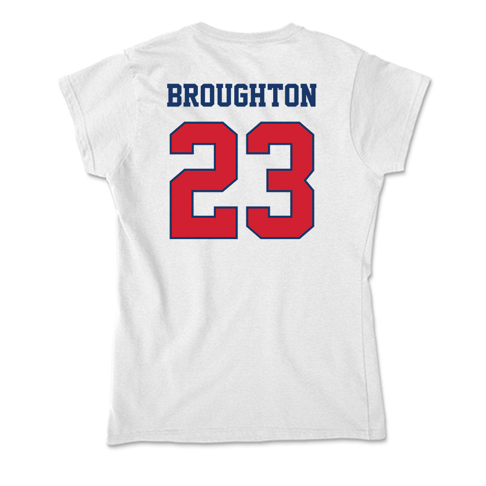 Francis Marion - NCAA Men's Basketball : Jaden Broughton - Soft Style Women’s T-Shirt-1