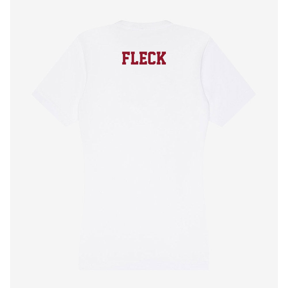 Lafayette College - NCAA Women's Swimming & Diving : Kristina Fleck - Women's V-Neck T-Shirt-1