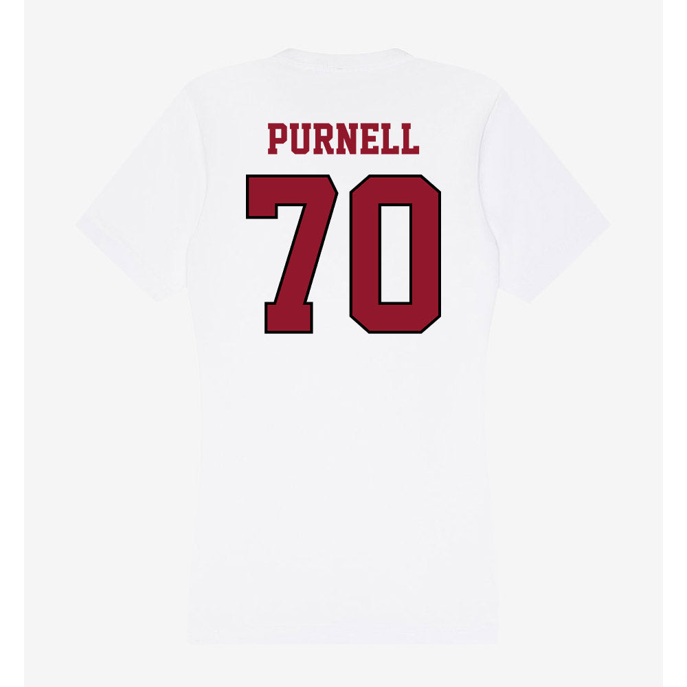 Lafayette College - NCAA Football : Quinn Purnell - Women's V-Neck T-Shirt-1