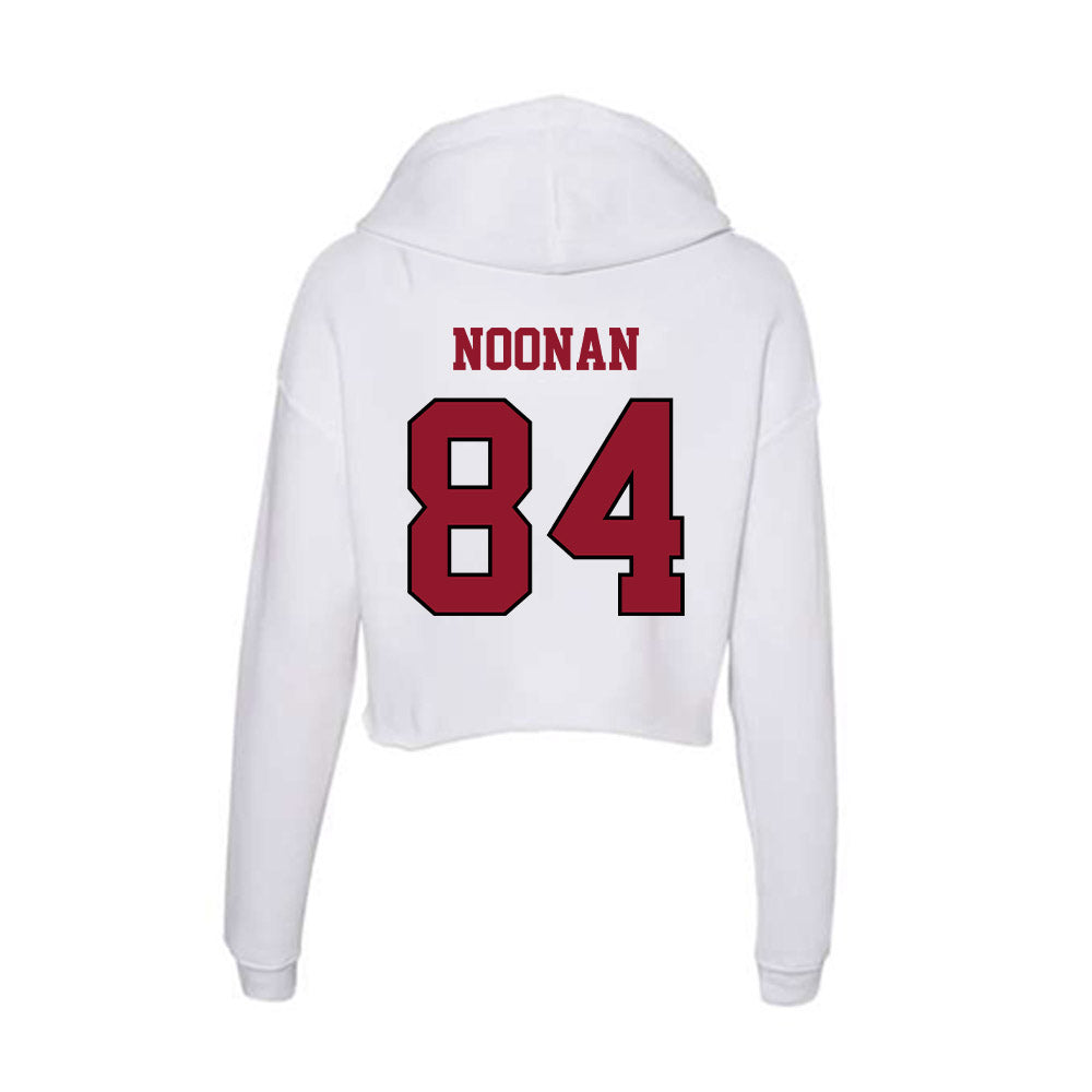 Lafayette College - NCAA Football : Peter Noonan - Women's Crop Fleece Hooded Sweatshirt-1
