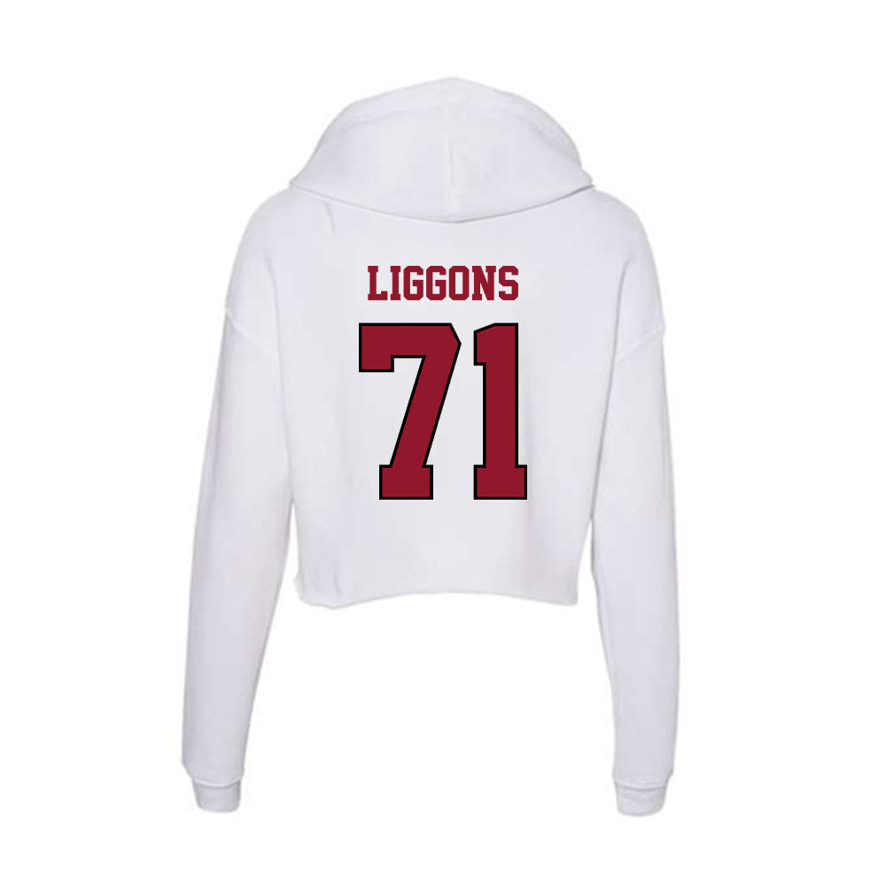 Lafayette College - NCAA Football : Zen Liggons - Women's Crop Fleece Hoodie-1