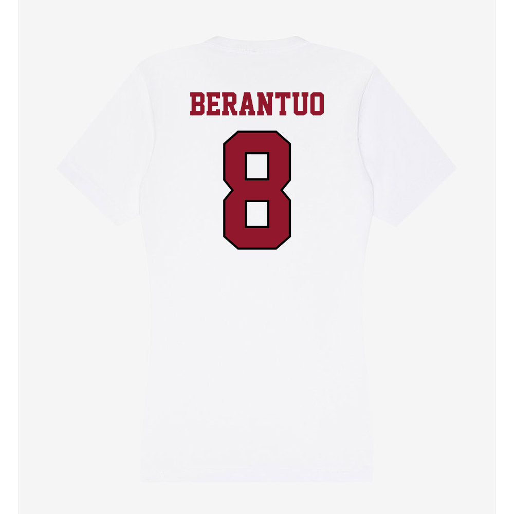 Lafayette College - NCAA Football : Maddox Berantuo - Women's V-Neck T-Shirt-1