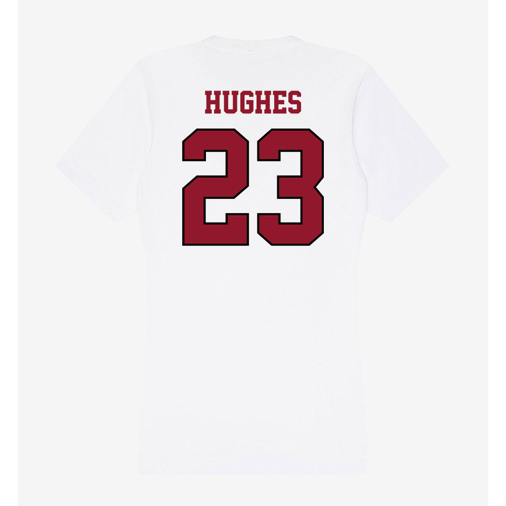 Lafayette College - NCAA Women's Soccer : Alle Hughes - Women's V-Neck T-Shirt-1