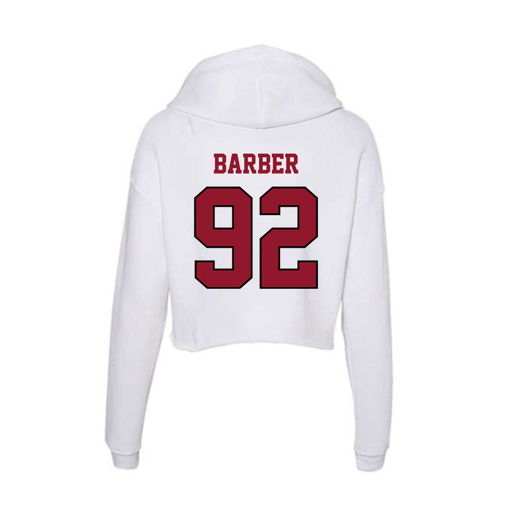 Lafayette College - NCAA Football : Will Barber - Women's Crop Fleece Hoodie-1