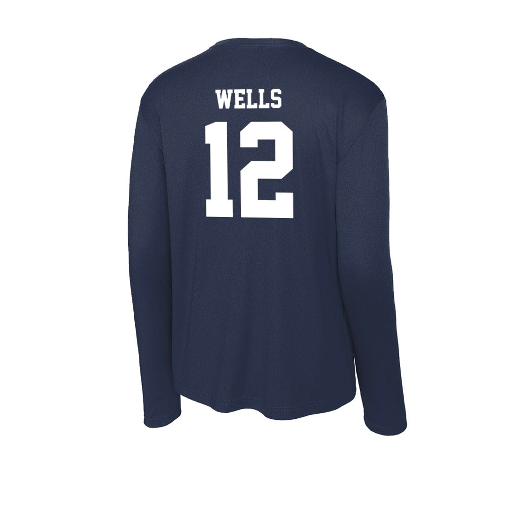 Jackson State - NCAA Baseball : DeVante’ Wells - Activewear Long Sleeve T-Shirt-1