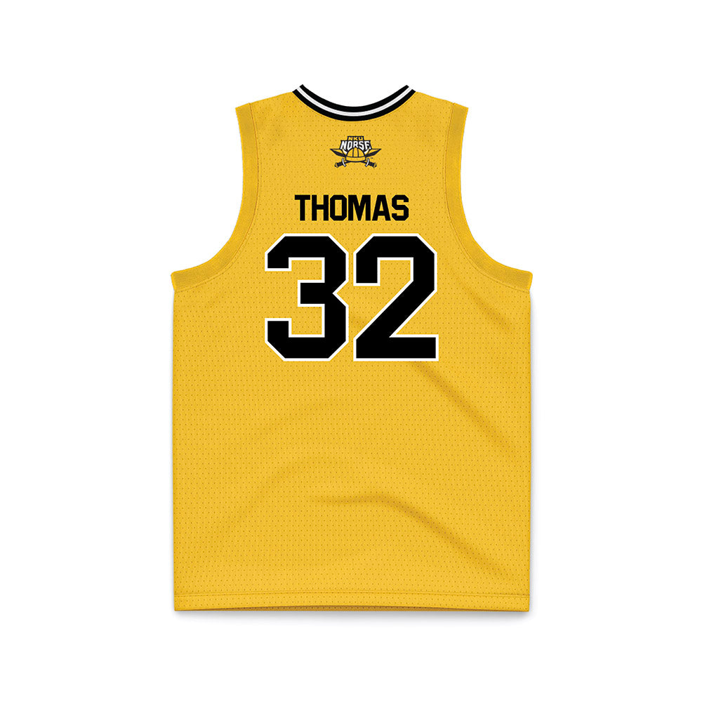 NKU - NCAA Women's Basketball : Jamaya Thomas - Gold Basketball Jersey-1