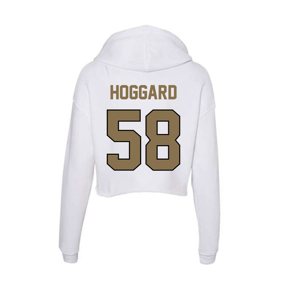 Bryant - NCAA Football : Destyn Hoggard - Women's Crop Fleece Hooded Sweatshirt-1