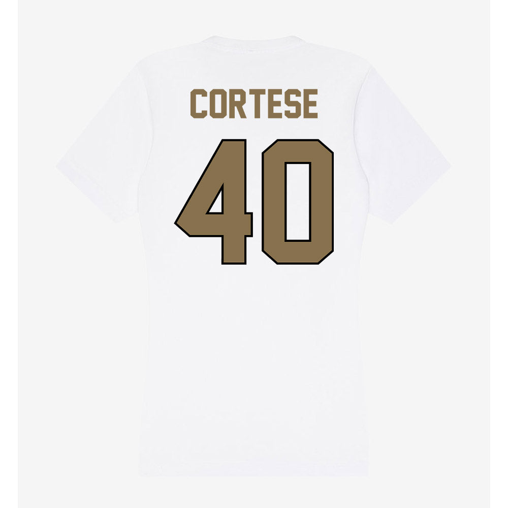Bryant - NCAA Football : Joe Cortese - Women's V-Neck T-Shirt-1
