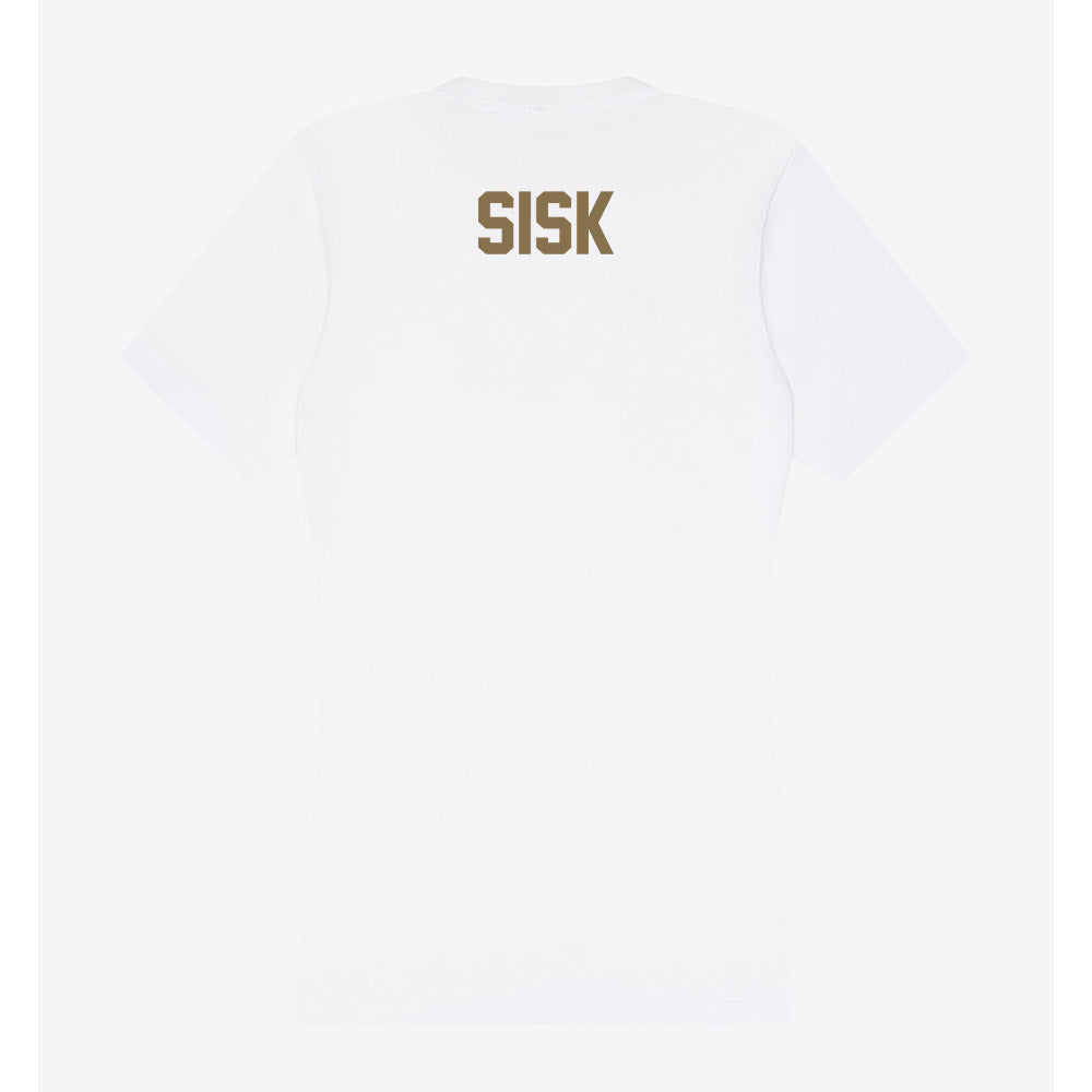 Bryant - NCAA Women's Swimming & Diving : Colleen Sisk - Women's V-Neck T-Shirt-1