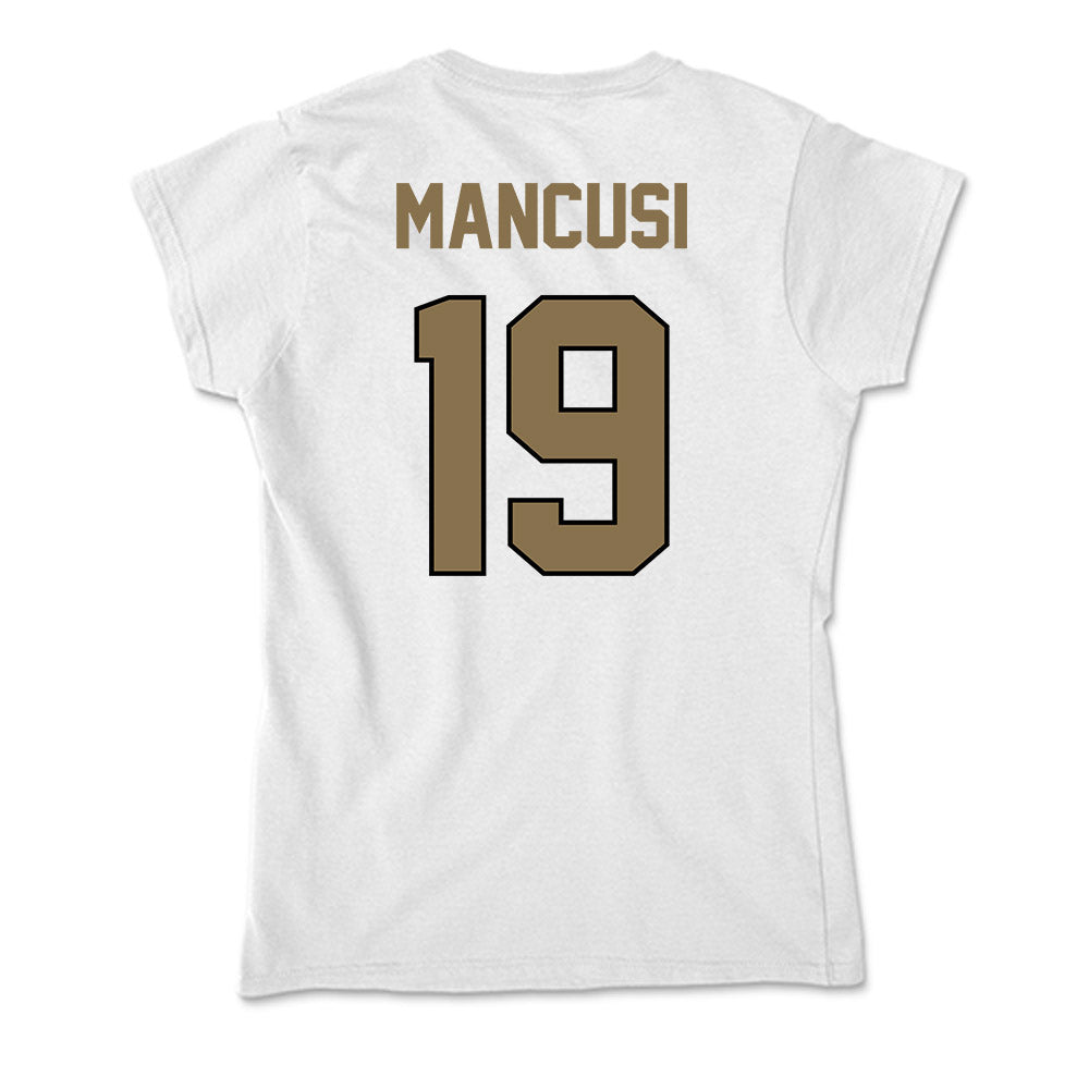 Bryant - NCAA Softball : Emilia Mancusi - Soft Style Women’s T-Shirt-1