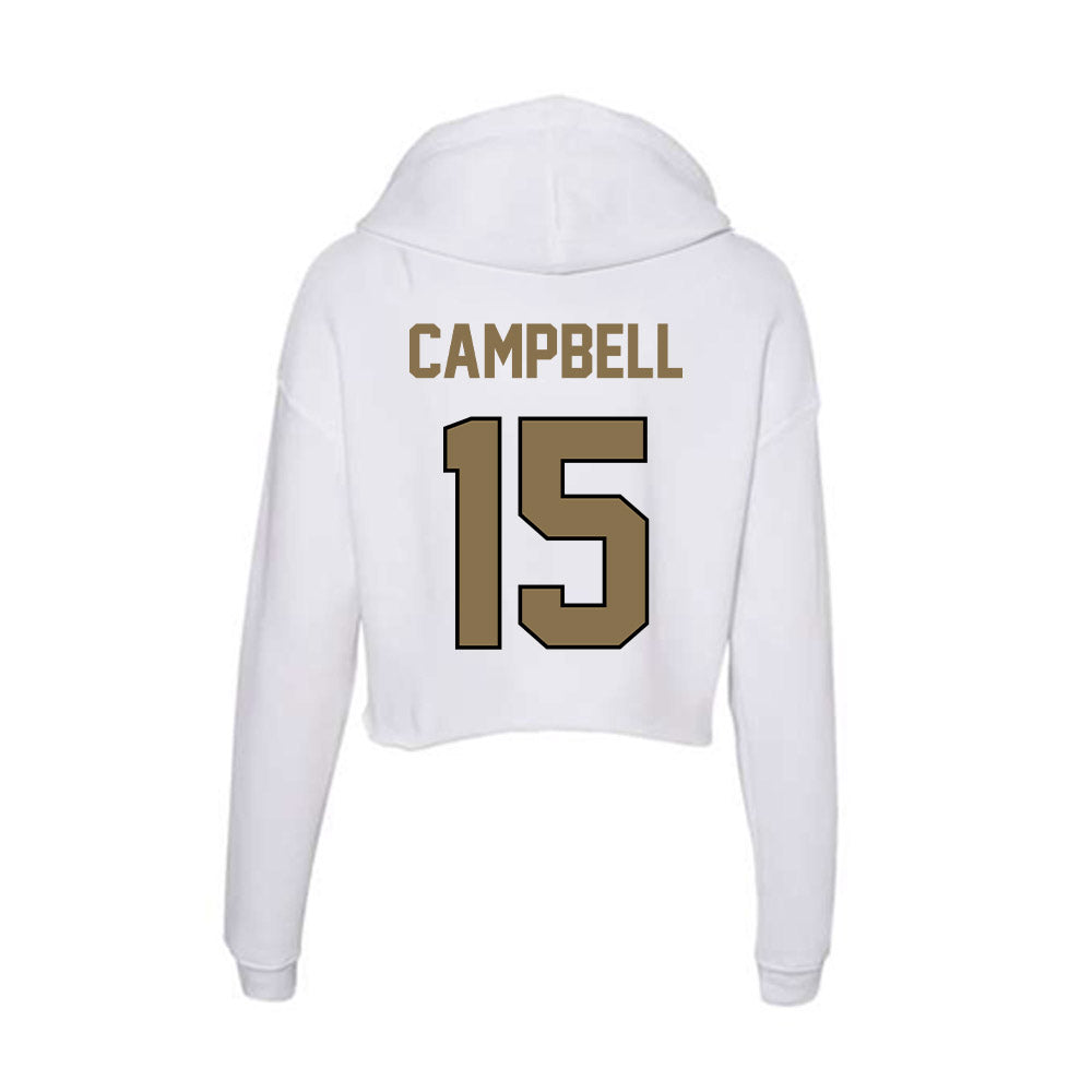 Bryant - NCAA Women's Basketball : Azanah Campbell - Women's Crop Fleece Hoodie-1