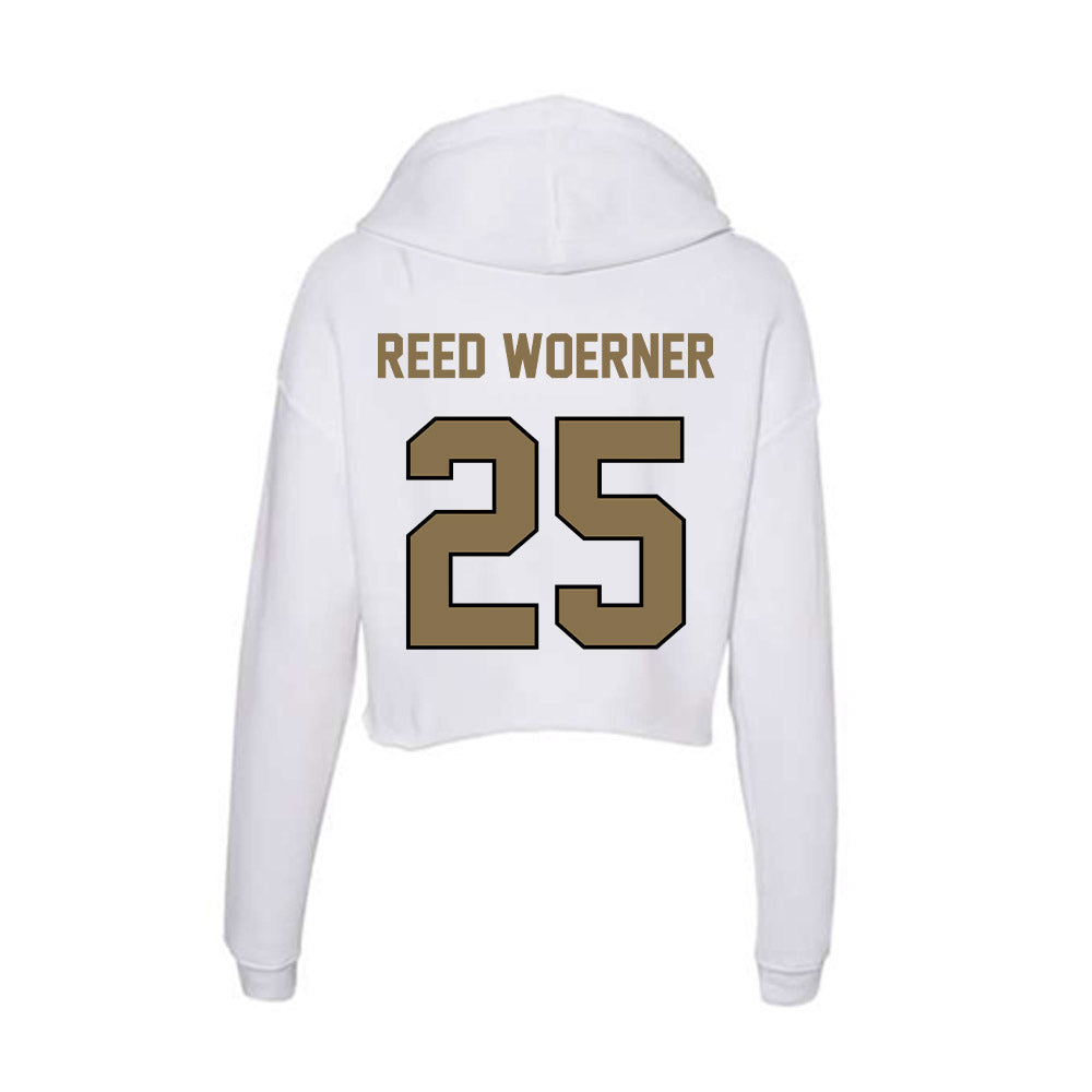 Bryant - NCAA Men's Basketball : Reed Woerner Reed Woerner - Women's Crop Fleece Hoodie-1