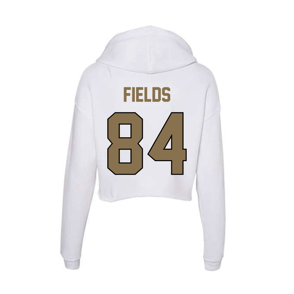 Bryant - NCAA Football : Bryson Fields - Women's Crop Fleece Hooded Sweatshirt-1