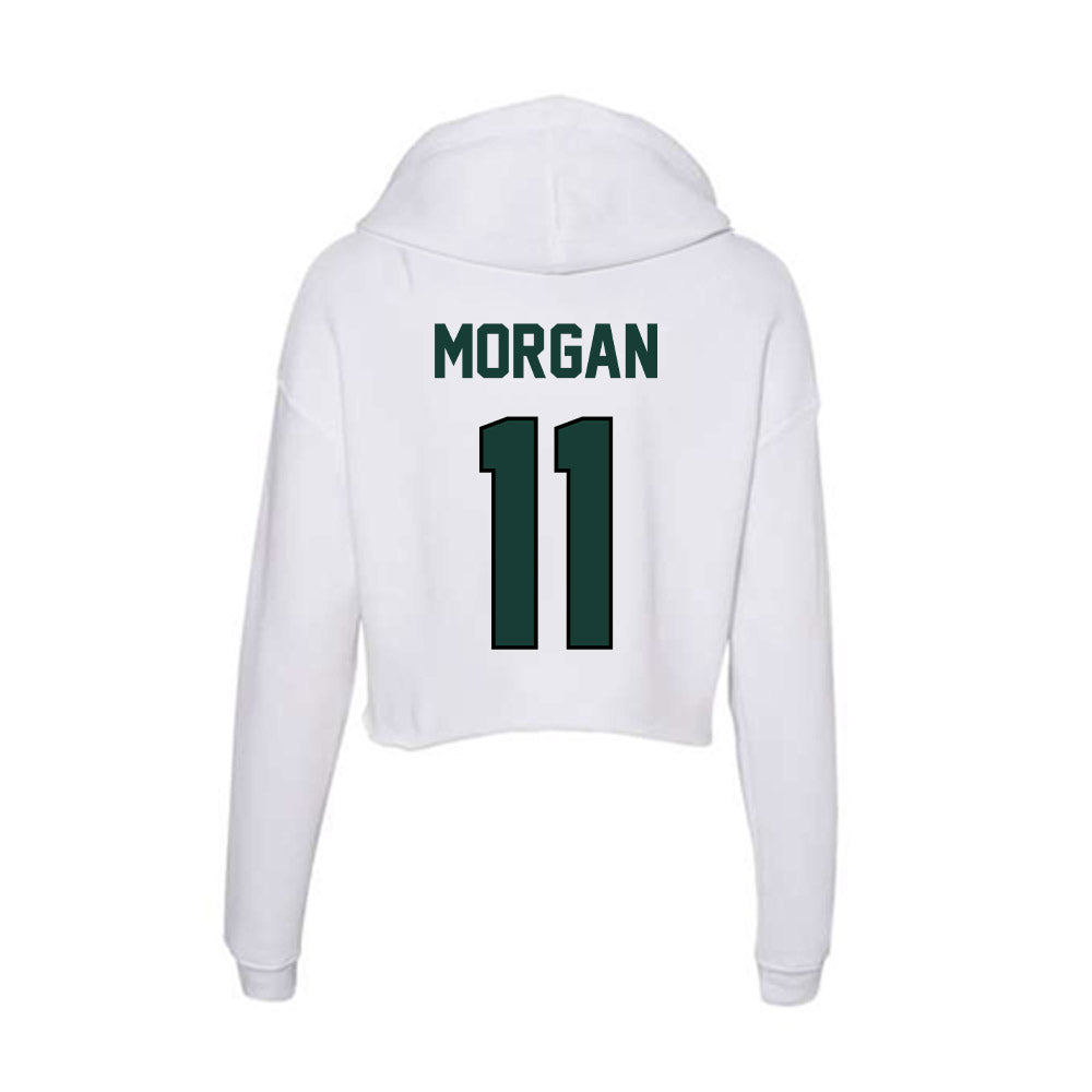 Lake Erie College - NCAA Football : Devin Morgan - Women's Crop Fleece Hoodie-1