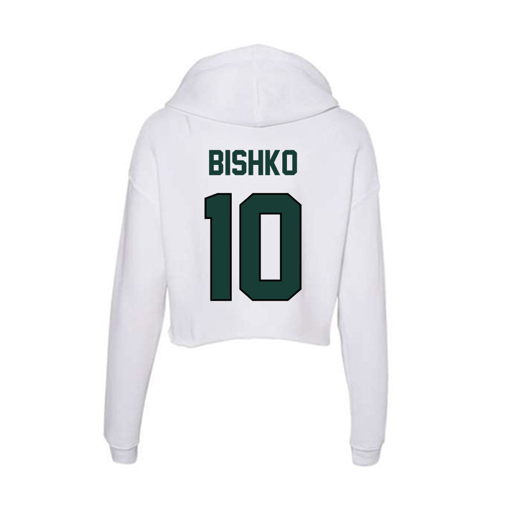 Lake Erie College - NCAA Men's Basketball : Trace Bishko - Women's Crop Fleece Hoodie-1