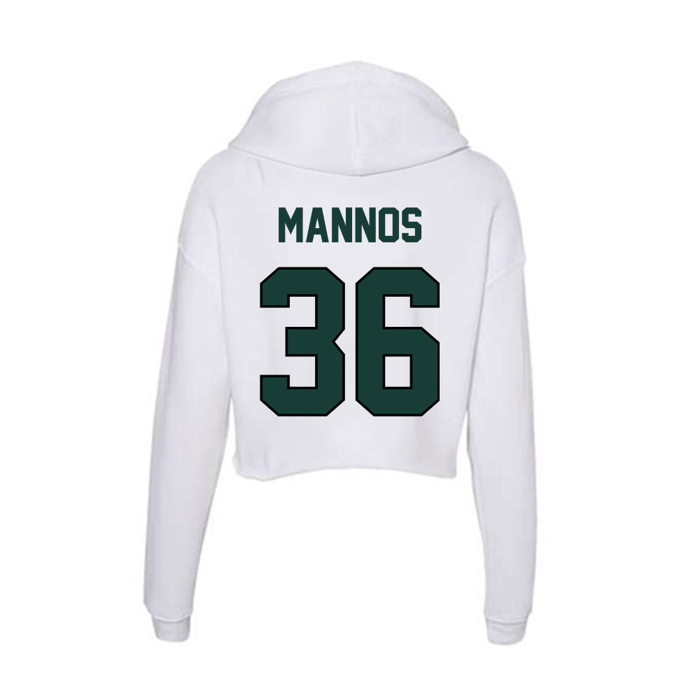 Lake Erie College - NCAA Baseball : Seth Mannos - Women's Crop Fleece Hoodie-1