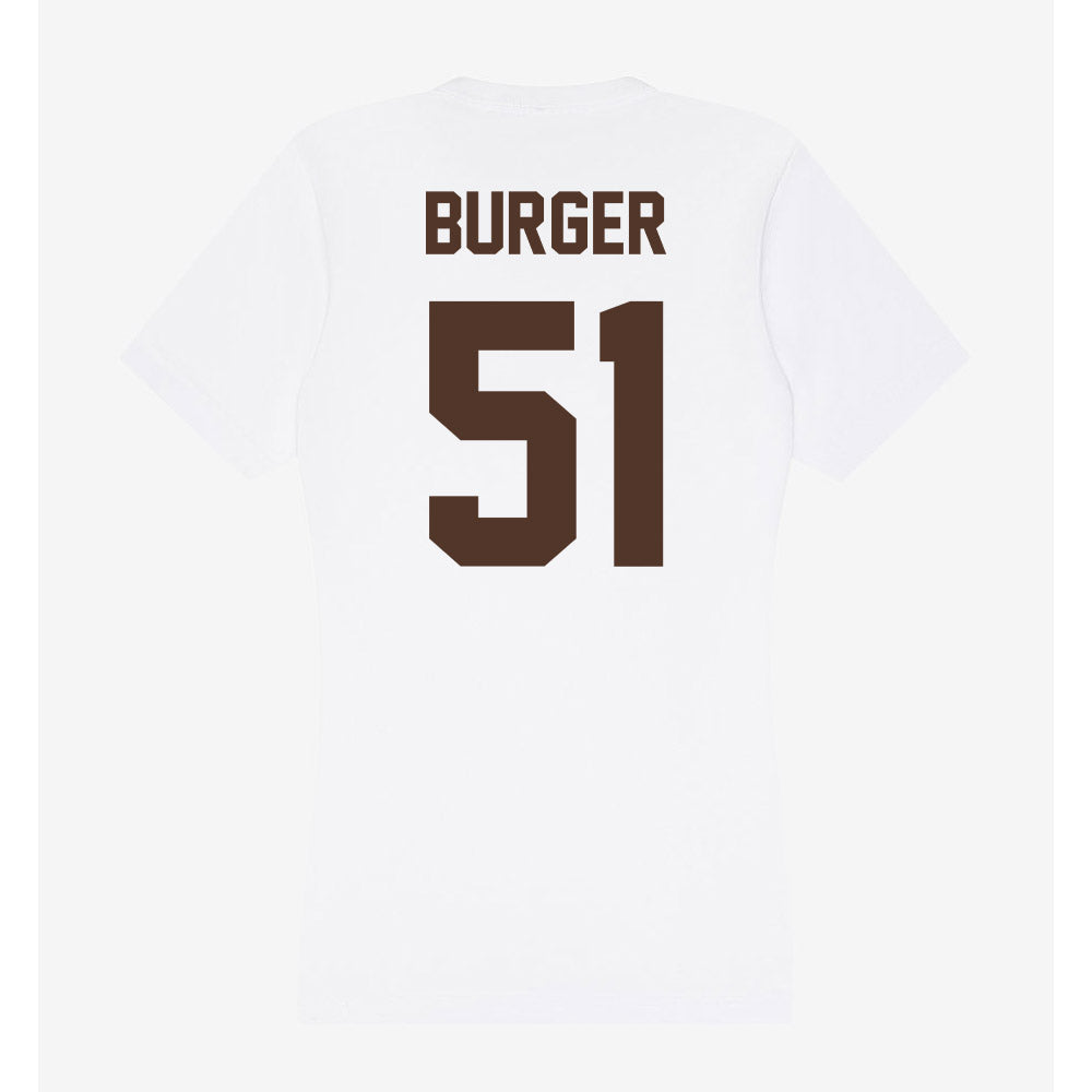 St. Bonaventure - NCAA Men's Lacrosse : Kaeden Burger - Women's V-Neck T-Shirt-1