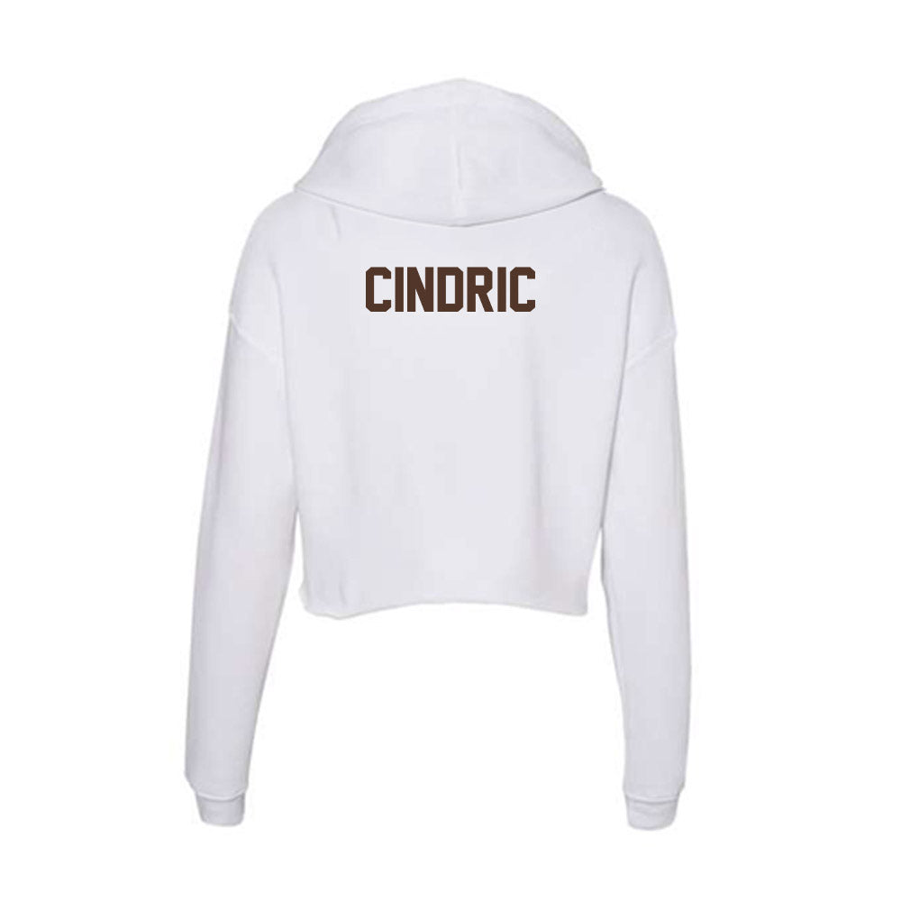 St. Bonaventure - NCAA Men's Swimming & Diving : Goran Cindric - Women's Crop Fleece Hoodie-1