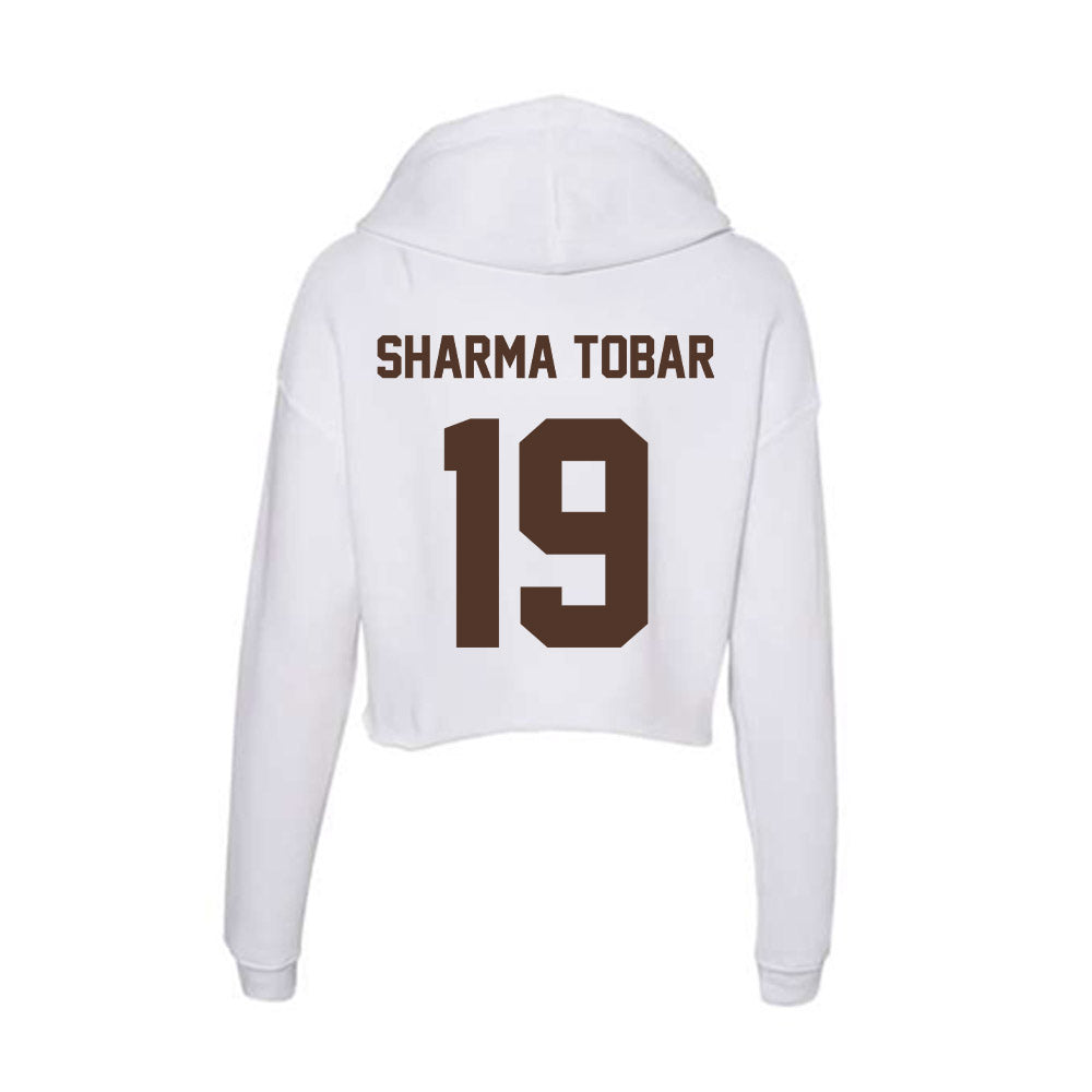 St. Bonaventure - NCAA Women's Soccer : Naomi Sharma Tobar - Women's Crop Fleece Hooded Sweatshirt-1