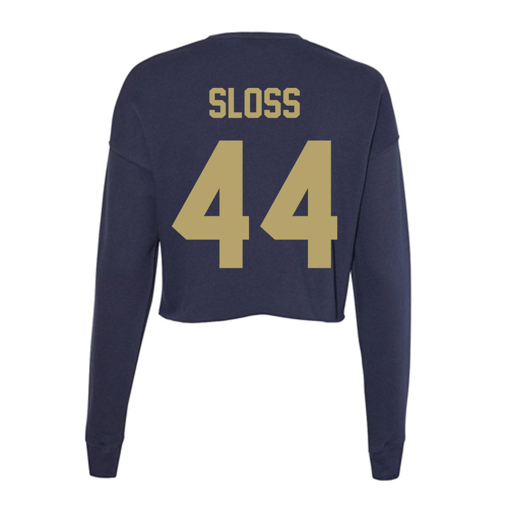 UC Davis - NCAA Softball : Taylor Sloss - Women's Cropped Crew Fleece-1
