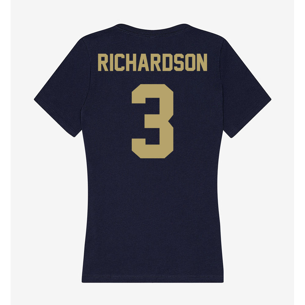 UC Davis - NCAA Football : Ty Richardson - Women's V-Neck T-Shirt-1