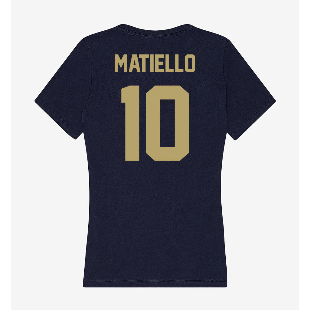 UC Davis - NCAA Men's Soccer : Rafael Matiello - Women's V-Neck T-Shirt-1