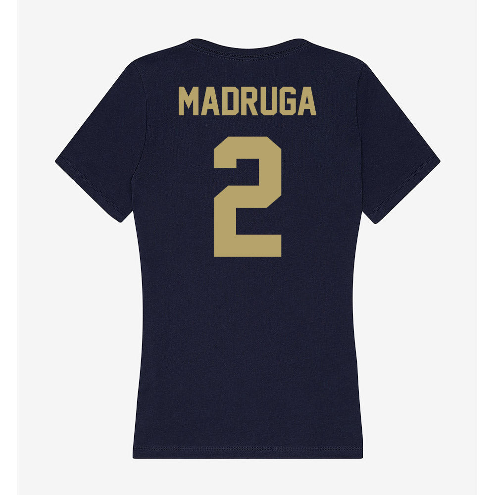 UC Davis - NCAA Football : Macray Madruga - Women's V-Neck T-Shirt-1