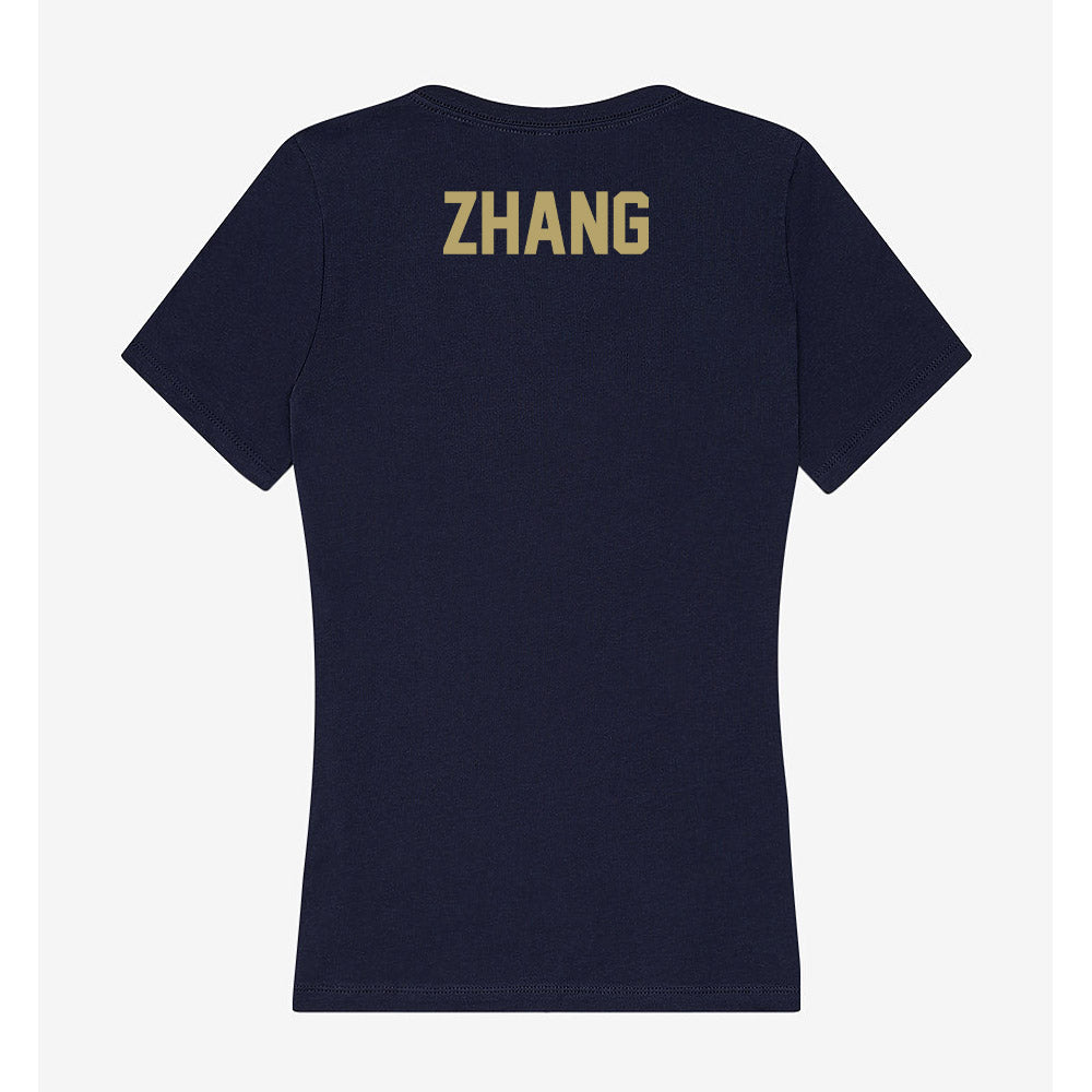 UC Davis - NCAA Men's Golf : Zhenxian Zhang - Women's V-Neck T-Shirt-1