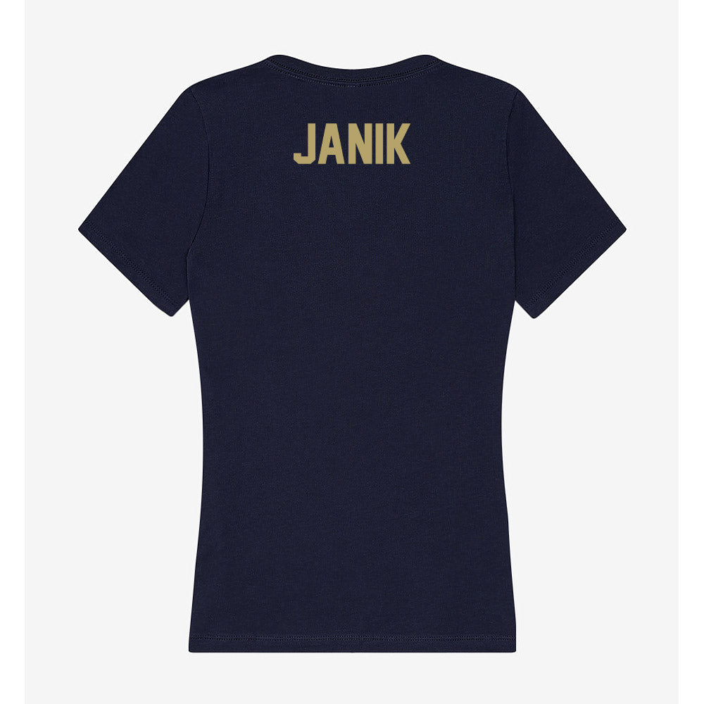 UC Davis - NCAA Women's Track & Field : Dominika Janik - Women's V-Neck T-Shirt-1