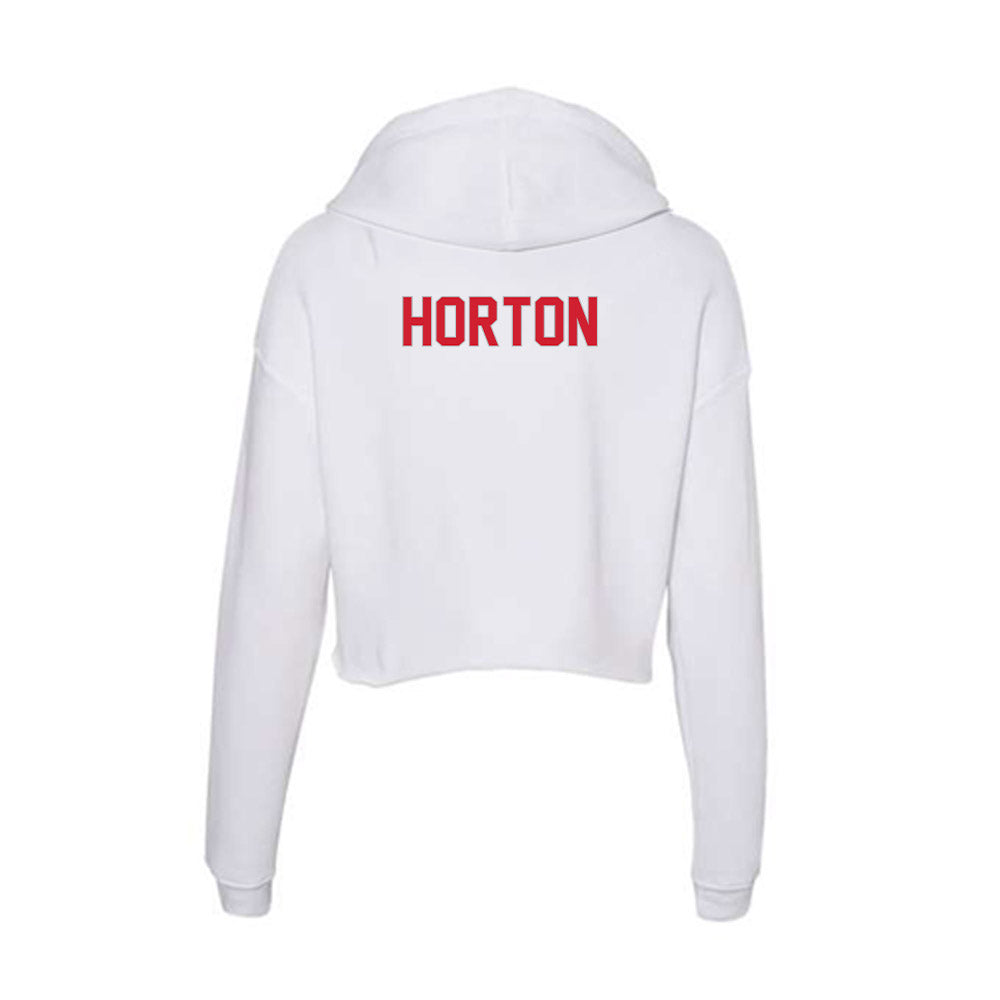 Western Kentucky - NCAA Men's Track & Field : Kameron Horton - Women's Crop Fleece Hoodie-1
