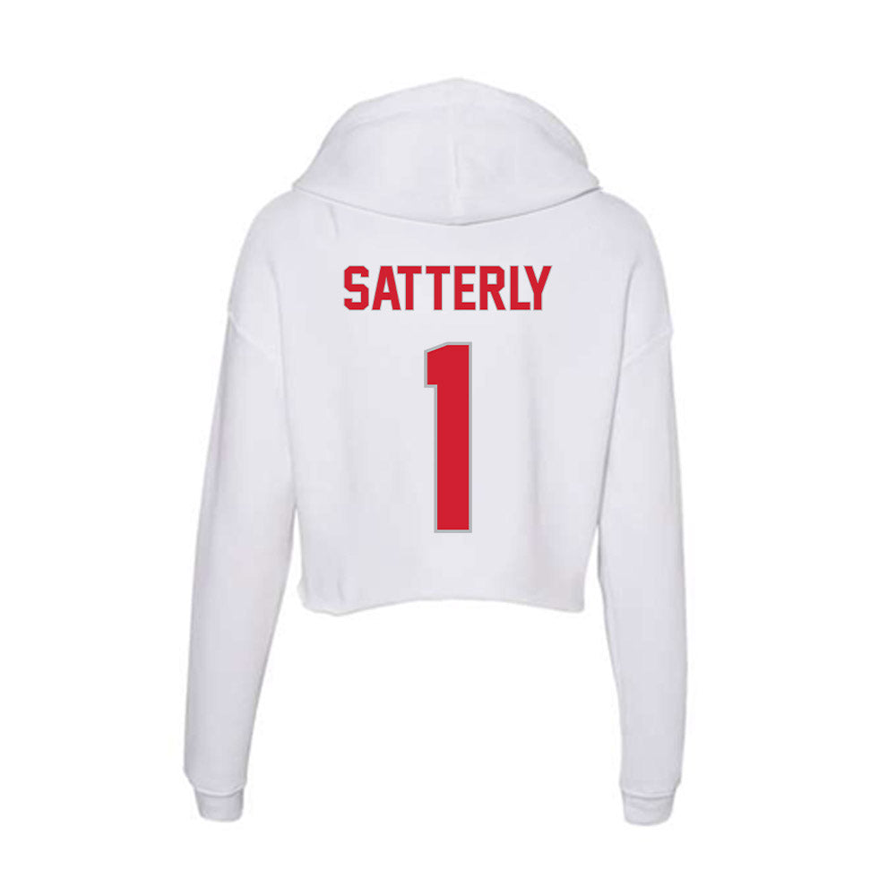 Western Kentucky - NCAA Softball : Lauren Satterly - Women's Crop Fleece Hoodie-1