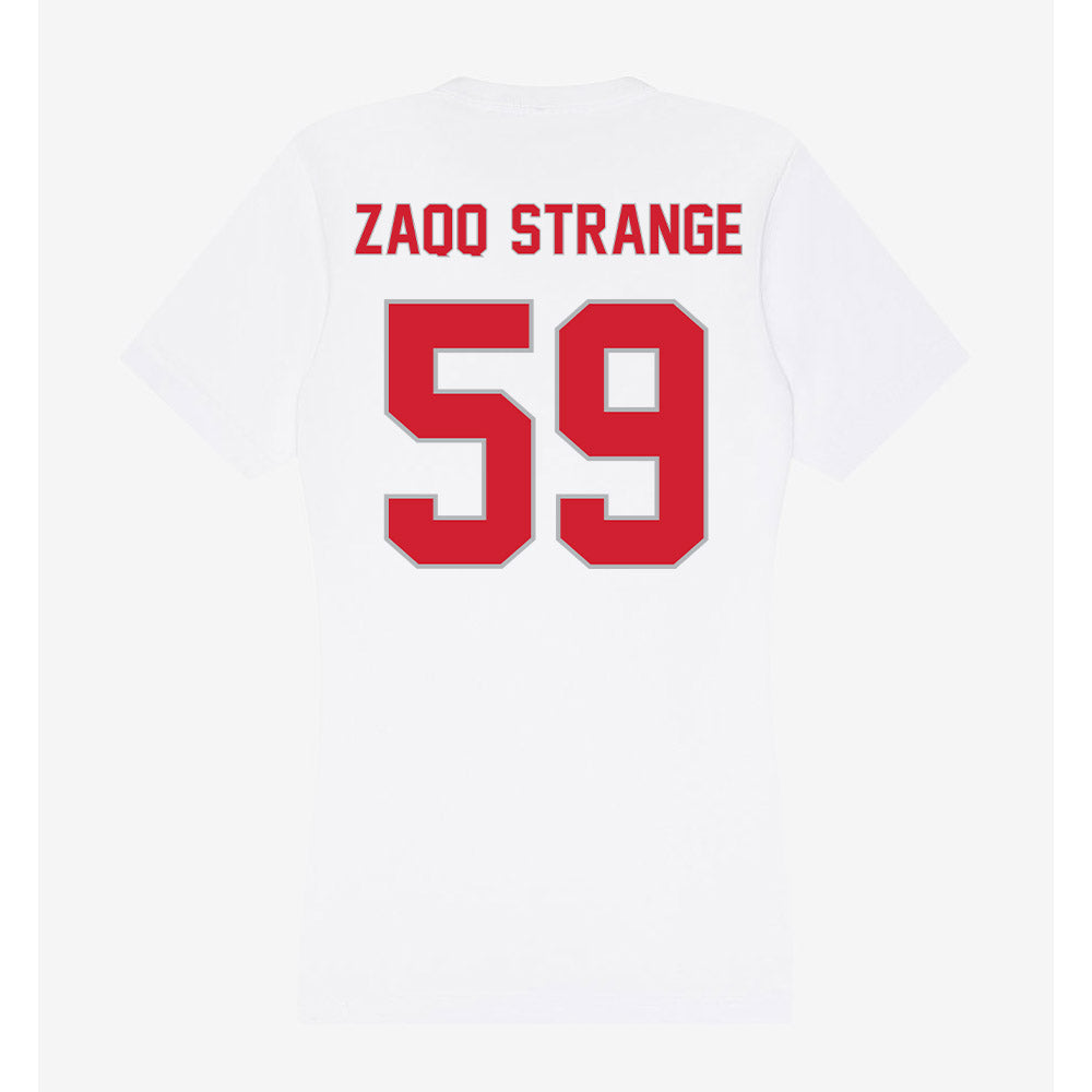 Western Kentucky - NCAA Football : Sharlandiin "Zaqq" Strange - Women's V-Neck T-Shirt-1
