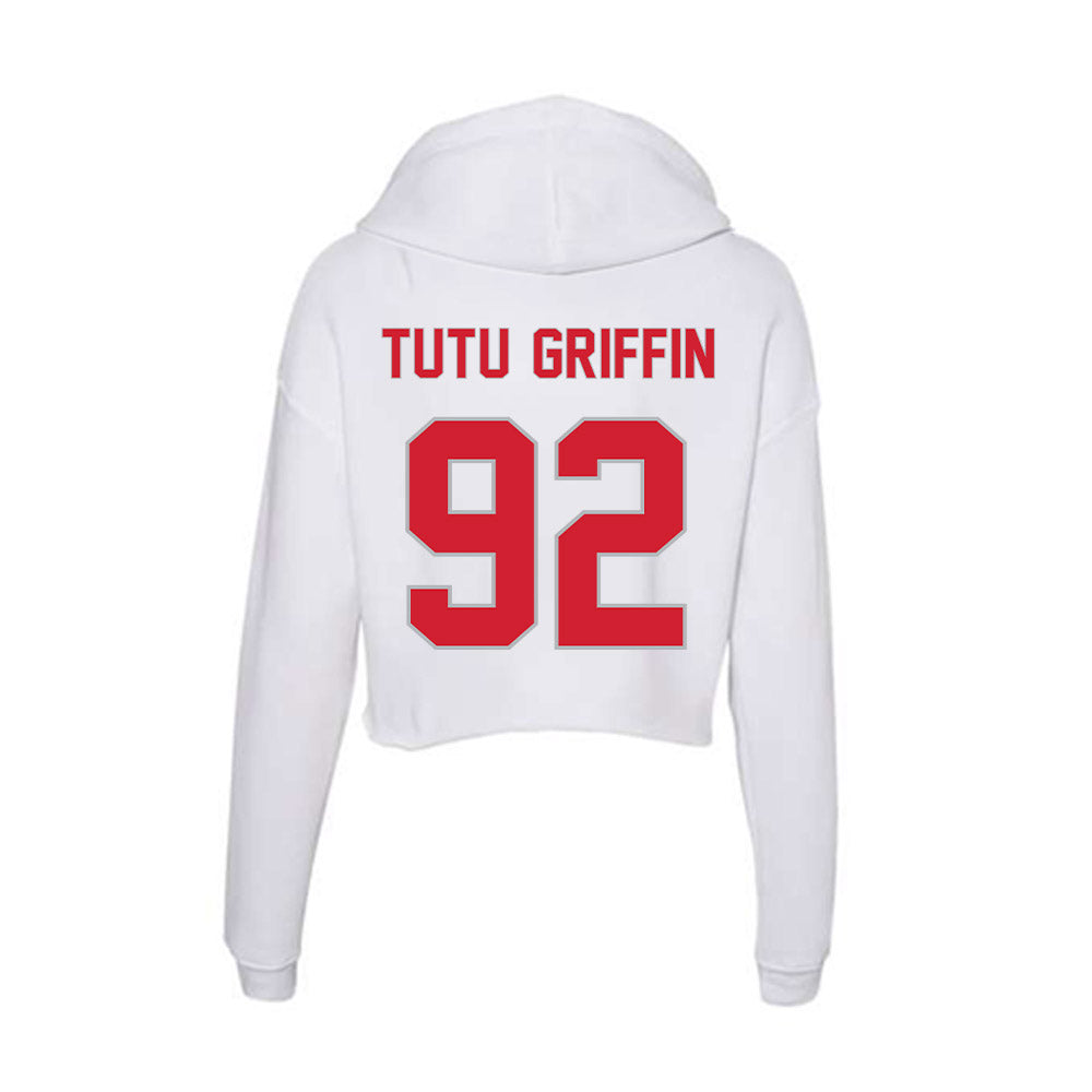 Western Kentucky - NCAA Football : Xavion "Tutu" Griffin - Women's Crop Fleece Hooded Sweatshirt-1