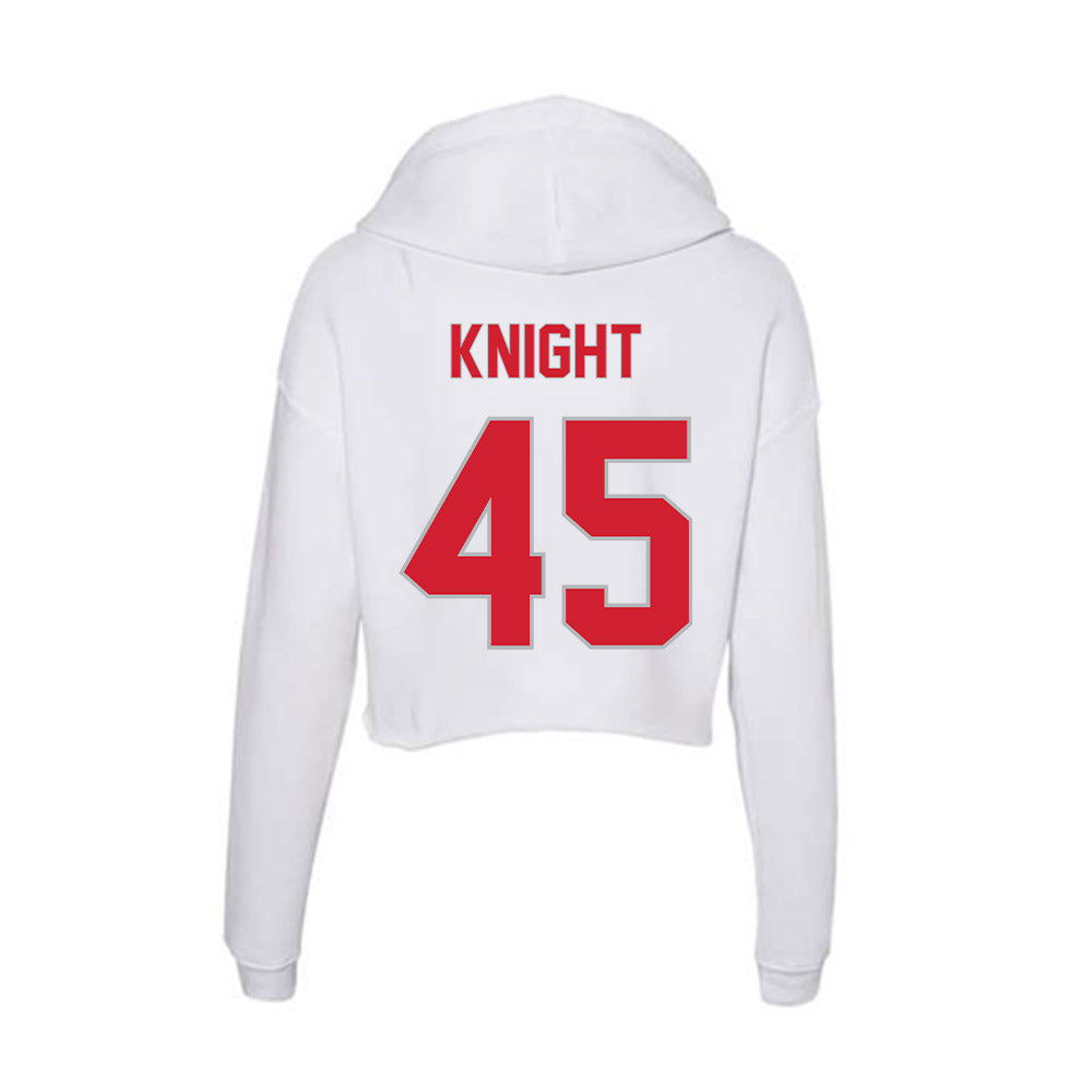 Western Kentucky - NCAA Football : Josaiah Knight - Women's Crop Fleece Hoodie-1